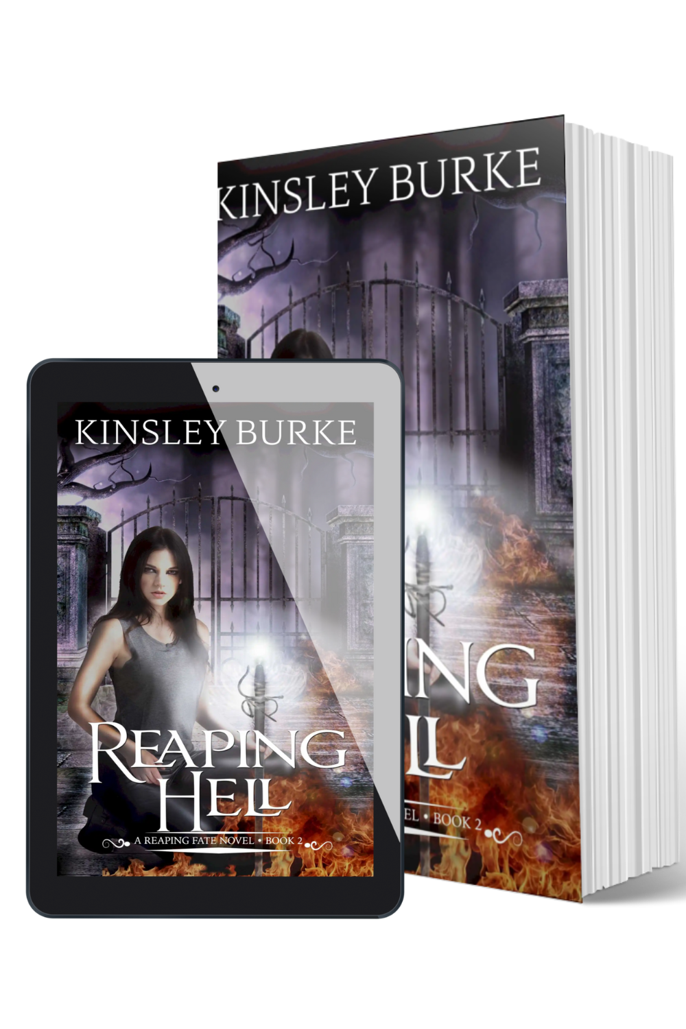 Cover image of Reaping Hell book 2 by Kinsley Burke